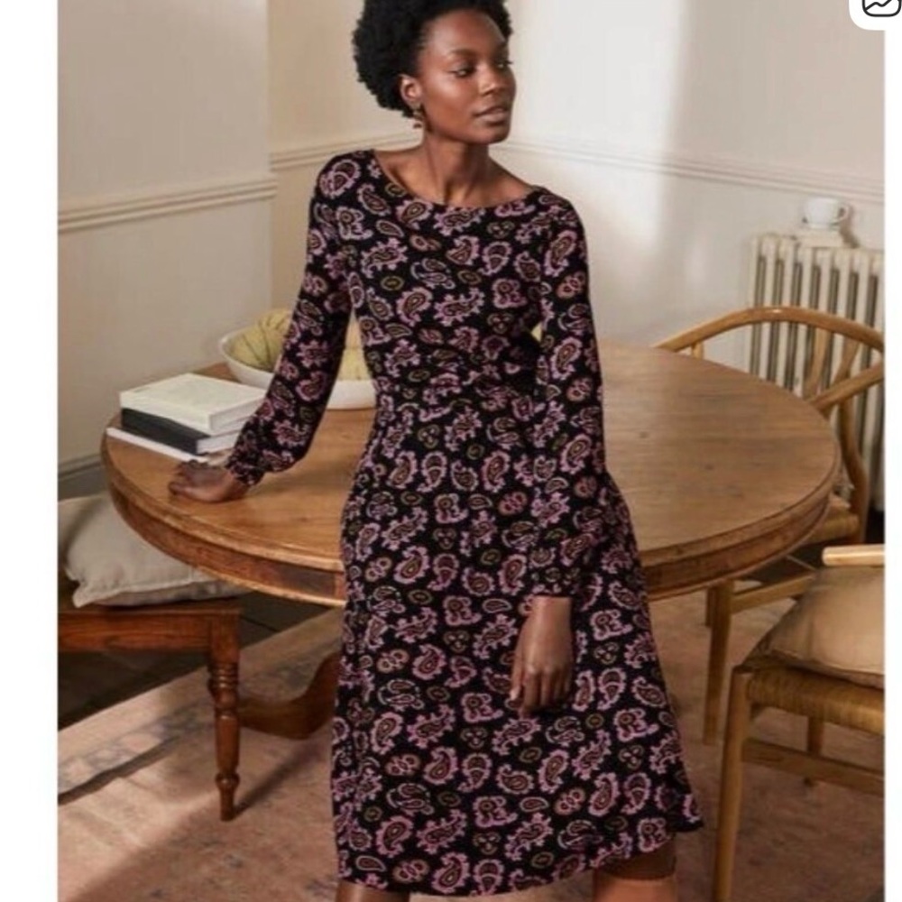 Boden Evelyn Paisley Dress
